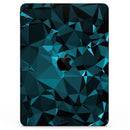 Turquoise and Black Geometric Triangles - Full Body Skin Decal for the Apple iPad Pro 12.9", 11", 10.5", 9.7", Air or Mini (All Models Available)