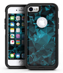 Turquoise and Black Geometric Triangles - iPhone 7 or 8 OtterBox Case & Skin Kits