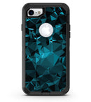 Turquoise and Black Geometric Triangles - iPhone 7 or 8 OtterBox Case & Skin Kits