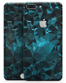 Turquoise and Black Geometric Triangles - Skin-kit for the iPhone 8 or 8 Plus