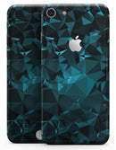 Turquoise and Black Geometric Triangles - Skin-kit for the iPhone 8 or 8 Plus