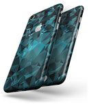 Turquoise and Black Geometric Triangles - Skin-kit for the iPhone 8 or 8 Plus