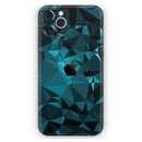 Turquoise and Black Geometric Triangles - Protective Skin Wrap & Decal – Compatible with iPhone SE to iPhone 17 Pro Max (All Models)