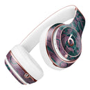 Turquoise and Burgundy Floral Velvet Full-Body Skin Kit for the Beats by Dre Solo 3 Wireless Headphones