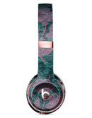 Turquoise and Burgundy Floral Velvet v2 Full-Body Skin Kit for the Beats by Dre Solo 3 Wireless Headphones