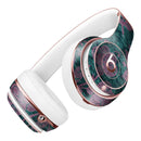 Turquoise and Burgundy Floral Velvet v2 Full-Body Skin Kit for the Beats by Dre Solo 3 Wireless Headphones