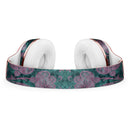 Turquoise and Burgundy Floral Velvet v2 Full-Body Skin Kit for the Beats by Dre Solo 3 Wireless Headphones