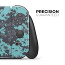 Turquoise and Gray Digital Camouflage // Skin Decal Wrap Kit for Nintendo Switch Console & Dock, Joy-Cons, Pro Controller, Lite, 3DS XL, 2DS XL, DSi, or Wii - Vinyl Skin Wrap for Nintendo Switch 2, OLED, Lite, Pro Controller, Wii & Classic Handhelds