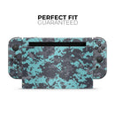 Turquoise and Gray Digital Camouflage // Skin Decal Wrap Kit for Nintendo Switch Console & Dock, Joy-Cons, Pro Controller, Lite, 3DS XL, 2DS XL, DSi, or Wii - Vinyl Skin Wrap for Nintendo Switch 2, OLED, Lite, Pro Controller, Wii & Classic Handhelds