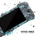 Turquoise and Gray Digital Camouflage // Skin Decal Wrap Kit for Nintendo Switch Console & Dock, Joy-Cons, Pro Controller, Lite, 3DS XL, 2DS XL, DSi, or Wii - Vinyl Skin Wrap for Nintendo Switch 2, OLED, Lite, Pro Controller, Wii & Classic Handhelds