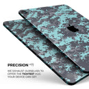 Turquoise and Gray Digital Camouflage - Full Body Skin Decal for the Apple iPad Pro 12.9", 11", 10.5", 9.7", Air or Mini (All Models Available)