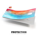 Turquoise to Pink Absorbed Watercolor Texture - Premium Protective Decal Skin-Kit for the Apple Credit Card