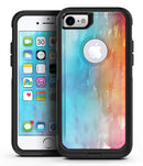 Turquoise to Pink Absorbed Watercolor Texture - iPhone 7 or 8 OtterBox Case & Skin Kits