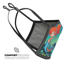 Under the Sea Mermaid V2 - Made in USA Mouth Cover Unisex Anti-Dust Cotton Blend Reusable & Washable Face Mask with Adjustable Sizing for Adult or Child