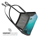 Underwater Reef - Made in USA Mouth Cover Unisex Anti-Dust Cotton Blend Reusable & Washable Face Mask with Adjustable Sizing for Adult or Child