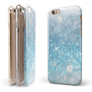 Unfocused Abstract Blue Rain iPhone 6/6s or 6/6s Plus 2-Piece Hybrid INK-Fuzed Case