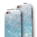 Unfocused Abstract Blue Rain iPhone 6/6s or 6/6s Plus 2-Piece Hybrid INK-Fuzed Case