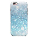 Unfocused Abstract Blue Rain iPhone 6/6s or 6/6s Plus 2-Piece Hybrid INK-Fuzed Case