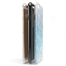 Unfocused Abstract Blue Rain iPhone 6/6s or 6/6s Plus 2-Piece Hybrid INK-Fuzed Case