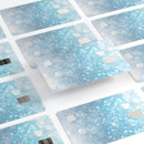 Unfocused Abstract Blue Rain - Premium Protective Decal Skin-Kit for the Apple Credit Card