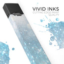 Unfocused Abstract Blue Rain - Premium Decal Protective Skin-Wrap Sticker compatible with the Juul Labs vaping device