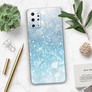 Unfocused Abstract Blue Rain - Skin-Kit for the Samsung Galaxy S-Series S20, S20 Plus, S20 Ultra , S10 & others (All Galaxy Devices Available)