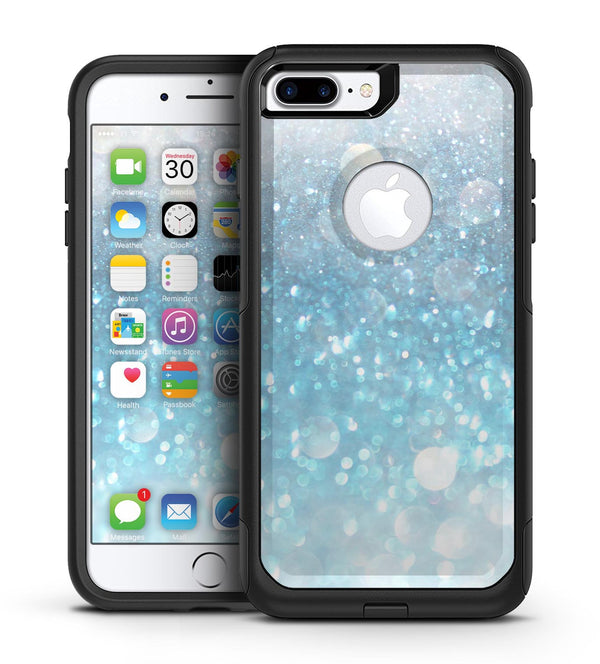 Unfocused Abstract Blue Rain - iPhone 7 or 7 Plus Commuter Case Skin Kit