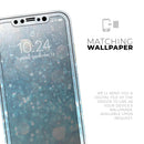 Unfocused Abstract Blue Rain - Protective Skin Wrap & Decal – Compatible with iPhone SE to iPhone 17 Pro Max (All Models)