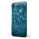 Unfocused Blue Glowing Orbs of Light iPhone 6/6s or 6/6s Plus 2-Piece Hybrid INK-Fuzed Case