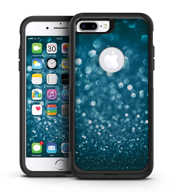 Unfocused Blue Glowing Orbs of Light - iPhone 7 or 7 Plus Commuter Case Skin Kit