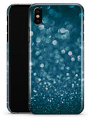 Unfocused Blue Glowing Orbs of Light - iPhone X Clipit Case