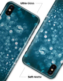 Unfocused Blue Glowing Orbs of Light - iPhone X Clipit Case
