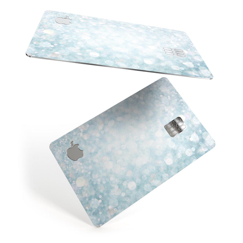Unfocused Blue Orb Lights  - Premium Protective Decal Skin-Kit for the Apple Credit Card