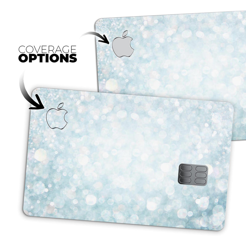 Unfocused Blue Orb Lights  - Premium Protective Decal Skin-Kit for the Apple Credit Card