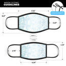 Unfocused Blue Orb Lights  - Made in USA Mouth Cover Unisex Anti-Dust Cotton Blend Reusable & Washable Face Mask with Adjustable Sizing for Adult or Child