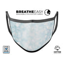 Unfocused Blue Orb Lights  - Made in USA Mouth Cover Unisex Anti-Dust Cotton Blend Reusable & Washable Face Mask with Adjustable Sizing for Adult or Child