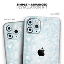 Unfocused Blue Orb Lights  - Protective Skin Wrap & Decal – Compatible with iPhone SE to iPhone 17 Pro Max (All Models)
