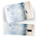 Unfocused Blue and Gold Sparkles - Premium Protective Decal Skin-Kit for the Apple Credit Card
