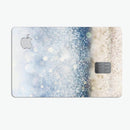 Unfocused Blue and Gold Sparkles - Premium Protective Decal Skin-Kit for the Apple Credit Card