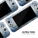 Unfocused Blue and Gold Sparkles // Skin Decal Wrap Kit for Nintendo Switch Console & Dock, Joy-Cons, Pro Controller, Lite, 3DS XL, 2DS XL, DSi, or Wii - Vinyl Skin Wrap for Nintendo Switch 2, OLED, Lite, Pro Controller, Wii & Classic Handhelds