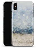 Unfocused Blue and Gold Sparkles - iPhone X Clipit Case