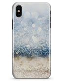 Unfocused Blue and Gold Sparkles - iPhone X Clipit Case