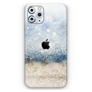 Unfocused Blue and Gold Sparkles - Protective Skin Wrap & Decal – Compatible with iPhone SE to iPhone 17 Pro Max (All Models)