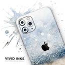 Unfocused Blue and Gold Sparkles - Protective Skin Wrap & Decal – Compatible with iPhone SE to iPhone 17 Pro Max (All Models)