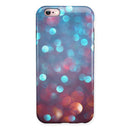 Unfocused Blue and Red Orbs iPhone 6/6s or 6/6s Plus 2-Piece Hybrid INK-Fuzed Case