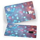 Unfocused Blue and Red Orbs - Premium Protective Decal Skin-Kit for the Apple Credit Card
