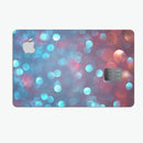 Unfocused Blue and Red Orbs - Premium Protective Decal Skin-Kit for the Apple Credit Card