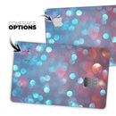 Unfocused Blue and Red Orbs - Premium Protective Decal Skin-Kit for the Apple Credit Card