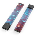 Unfocused Blue and Red Orbs - Premium Decal Protective Skin-Wrap Sticker compatible with the Juul Labs vaping device