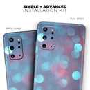 Unfocused Blue and Red Orbs - Skin-Kit for the Samsung Galaxy S-Series S20, S20 Plus, S20 Ultra , S10 & others (All Galaxy Devices Available)